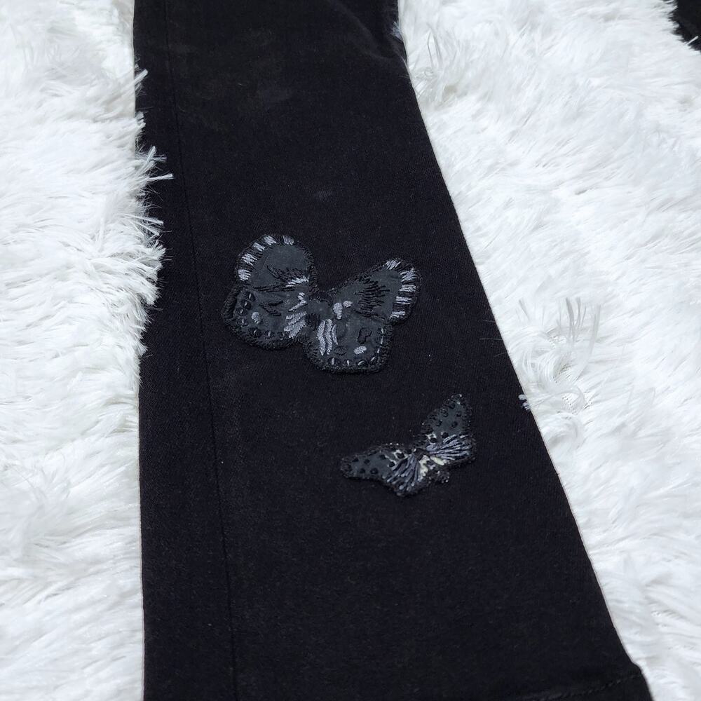 Valentino x Izumi Miyazaki 'Gravitation' Butterfly Print Jeans Black MSRP $2590 - Picture 8 of 16
